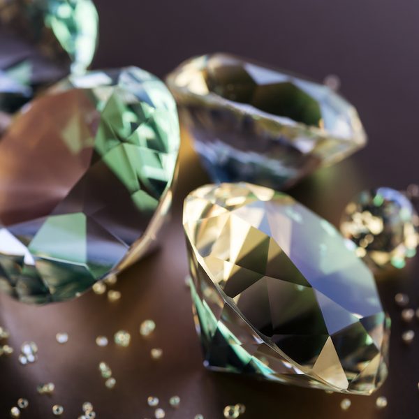 Cut and polished precious gemstones